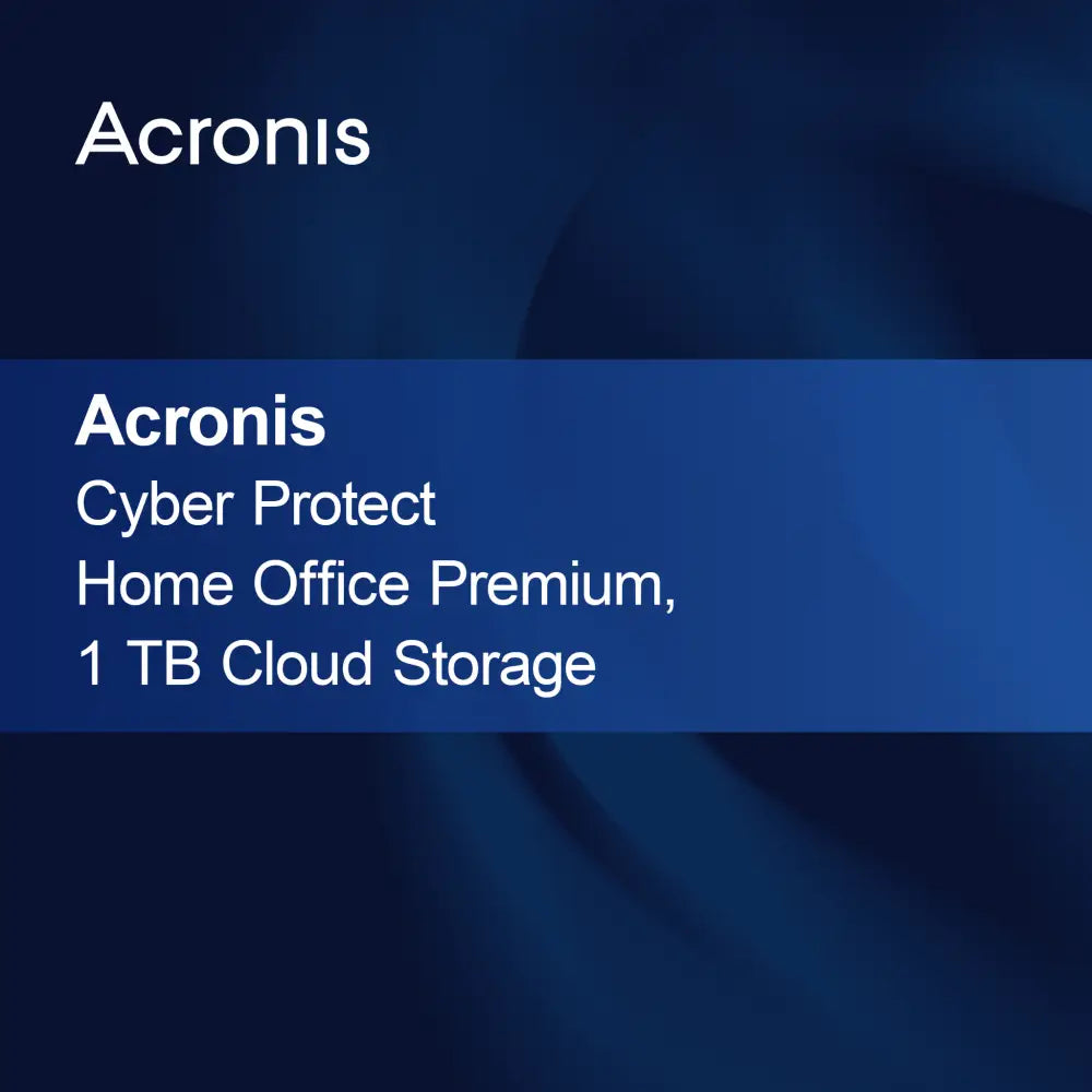 Acronis Cyber Protect Home Office Premium, 1 TB de Armazenamento em Nuvem