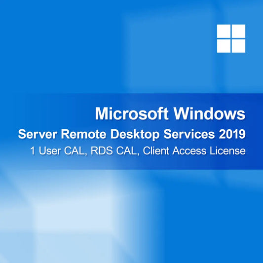 Microsoft Windows Server Remote Desktop Services 2019, 1 Licença de Acesso de Usuário (CAL), RDS CAL, Licença de Acesso do Cliente