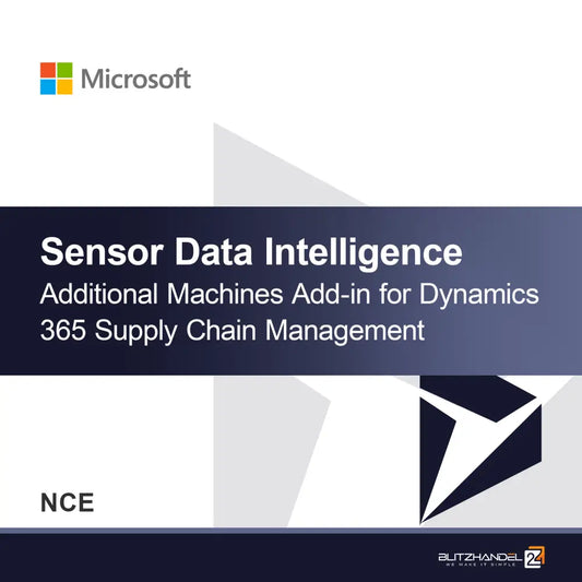 Complemento de Máquinas Adicionais de Inteligência de Dados de Sensores para Dynamics 365 Supply Chain Management (NCE)