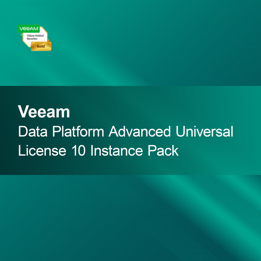 Pacote de 10 Instâncias da Licença Universal Avançada da Plataforma de Dados Veeam