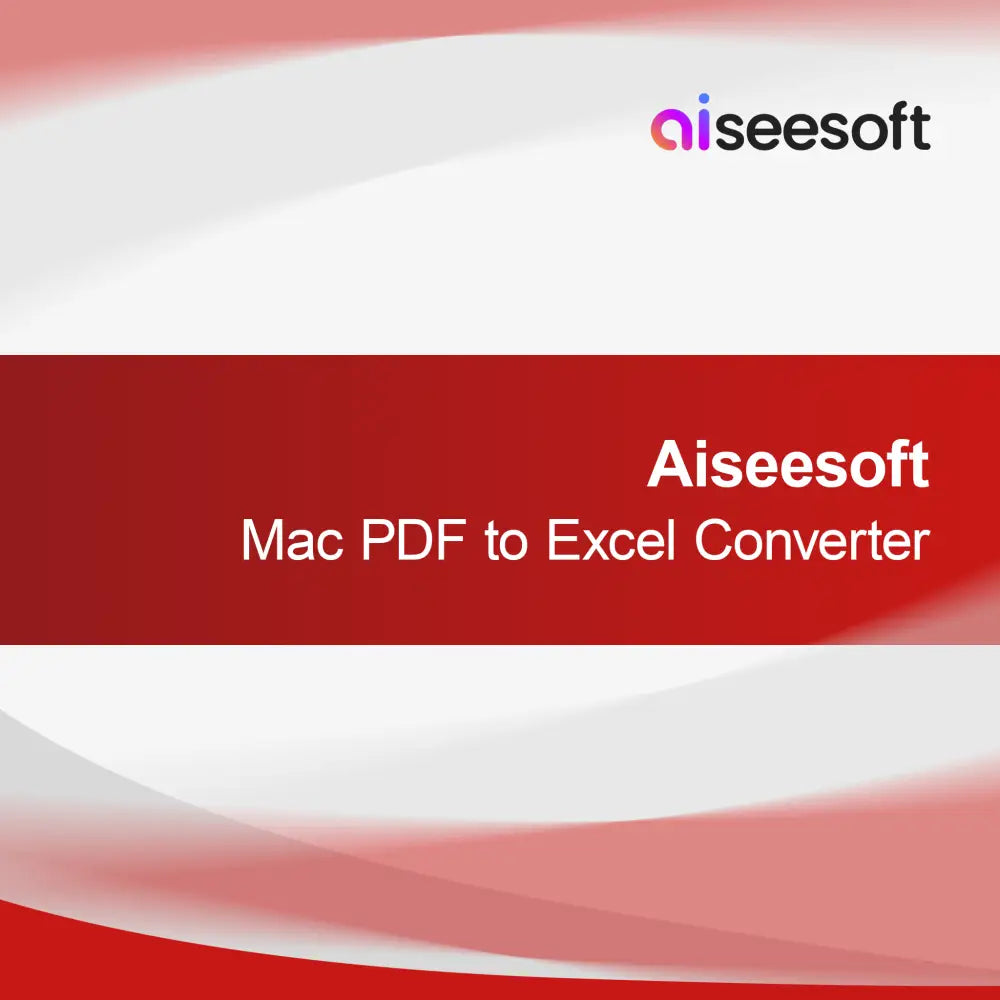 Aiseesoft Mac PDF para Excel Conversor