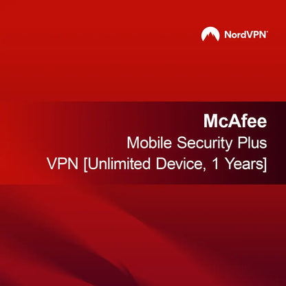 McAfee Mobile Security Plus VPN [Dispositivo Ilimitado, 1 Ano]