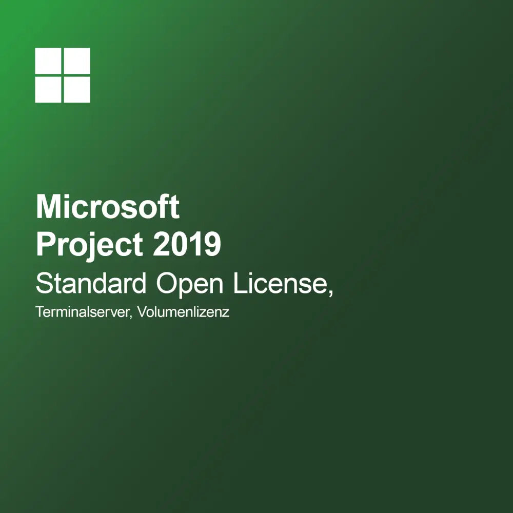 Microsoft Project 2019 Standard Licença Aberta, Servidor Terminal, Licença por Volume