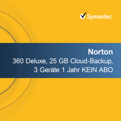Norton 360 Deluxe, Backup em Nuvem de 25 GB, 3 dispositivos 1 ano SEM ASSINATURA