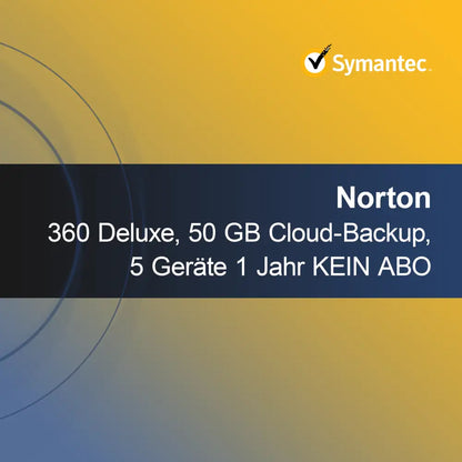 Norton 360 Deluxe, Backup em Nuvem de 50 GB, 5 dispositivos 1 ano SEM ASSINATURA